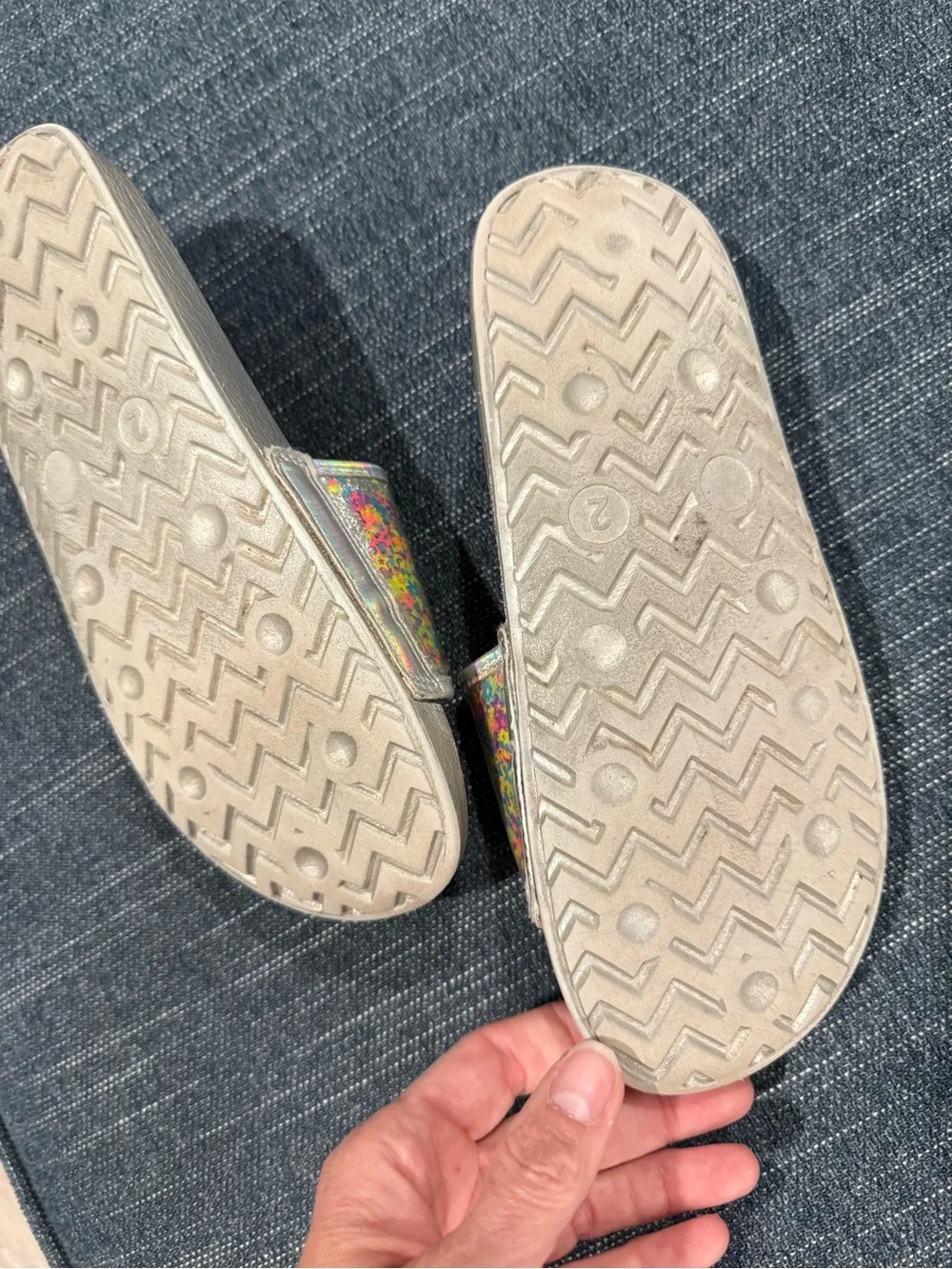 Place silver slide